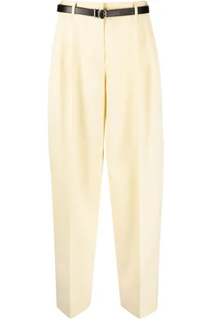 Jil Sander Regular butter wool trousers