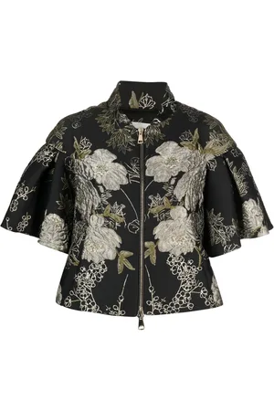 GEMY MAALOUF Short-sleeve brocade jacket