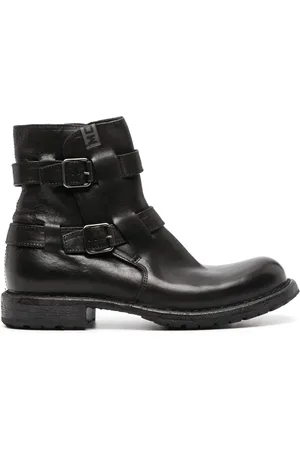Moma Buckle-fastening calf leather boots