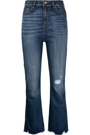 7 for all Mankind Kick flare cropped jeans