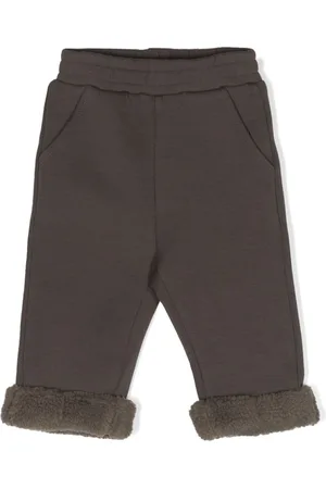 Donsje Stoo faux-shearling edge trousers