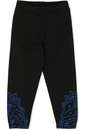 MARCELO BURLON Fluid Wings cotton track pants