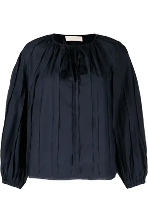 ULLA JOHNSON Juliette pintuck-detail cotton blouse