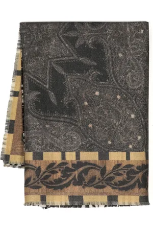 PIERRE-LOUIS MASCIA Mix-print wool scarf