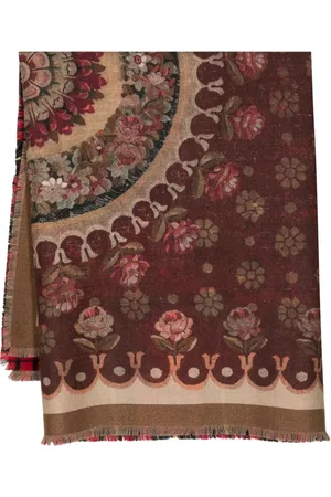 PIERRE-LOUIS MASCIA Mix-print wool scarf