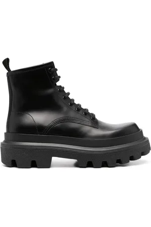 Dolce & Gabbana Lace-up leather boots