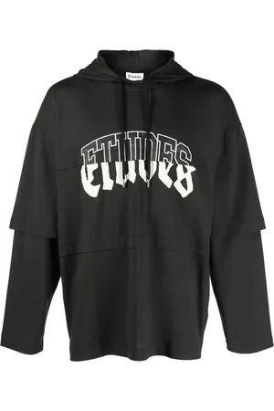 Etudes Pave layered organic cotton hoodie