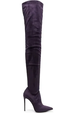 LE SILLA Eva 120mm suede thigh-high boots