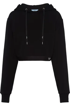 Prada Logo-print cropped hoodie