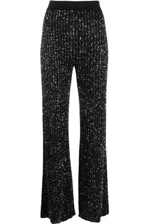 Missoni Sequin-embellished ribbed-knit trousers