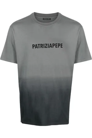 Patrizia Pepe Logo-print ombré cotton T-shirt