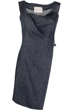 GEMY MAALOUF Asymmetric gathered sleeveless top