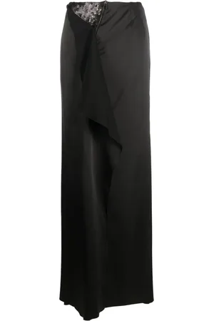 GEMY MAALOUF Sequin-embellished satin maxi skirt