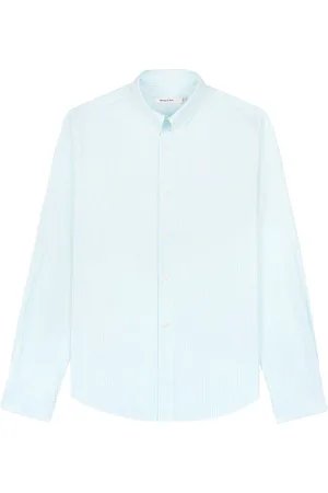 Sporty & Rich Oxford logo-embroidered cotton shirt
