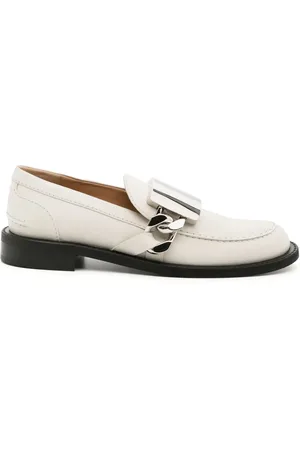 J.W.Anderson Gourmet plaque-detail leather loafers