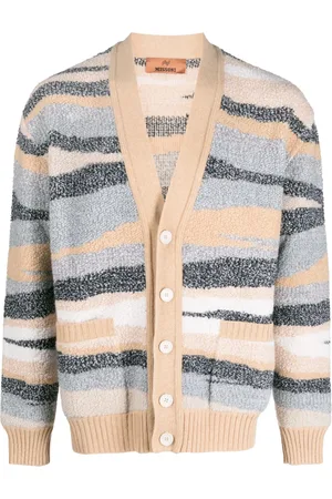 Missoni Zigzag-jacquard wool cardigan
