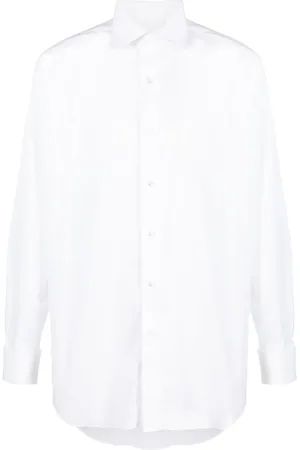 BRIONI Long-sleeved poplin shirt