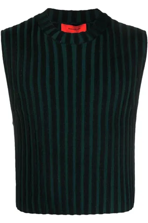 ECKHAUS LATTA Keyboard stripe-pattern vest