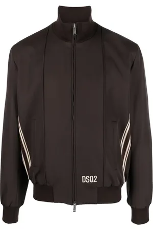 Dsquared2 Stripe-trim bomber jacket