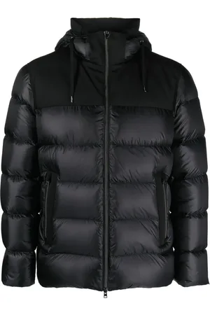 HERNO Drawstring-hood padded down jacket