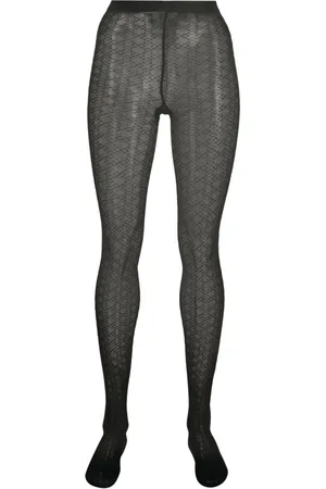 Wolford Intricate-pattern sheer tights