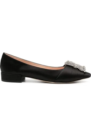 RODO Crystal-embellished ballerina shoes