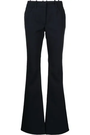 OFF-WHITE Virgin wool flared trousers