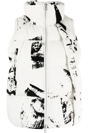 Y-3 Graphic-print padded gilet
