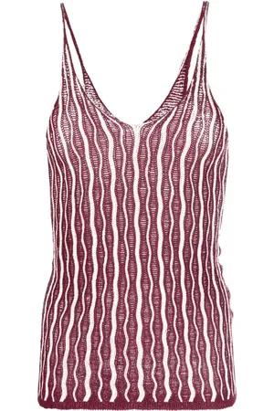 Isa Boulder Cactus U-neck knitted top