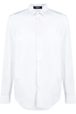 VERSACE Button cotton poplin shirt