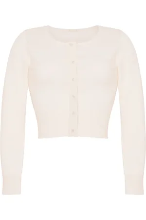 ADAM LIPPES Floral-motif cashmere cardigan