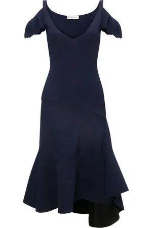 J.W.Anderson Cold-shoulder ruffled dress