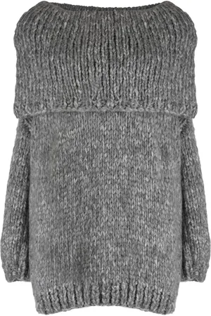 FARFETCH Turn-up brim chunky-knit jumper