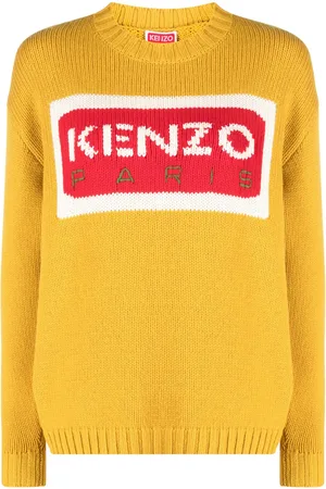 Kenzo Intarsia-knit logo jumper