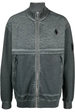 A-cold-wall* Zip-up washed-cotton sweatshirt