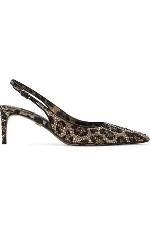 Dolce & Gabbana 60mm leopard-print slingback pumps