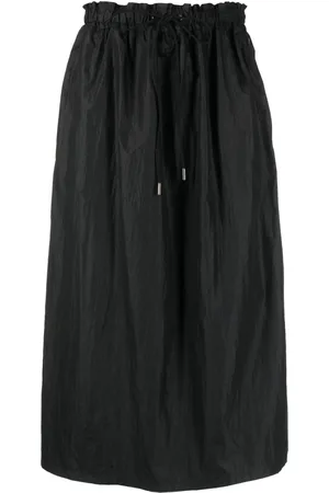Woolrich High-waisted track midi skirt