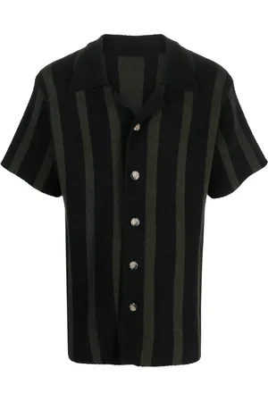 Nanushka Almar striped terry-cloth shirt