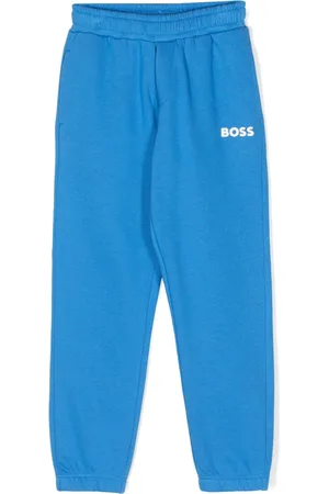 HUGO BOSS Logo-embossed cotton track pants