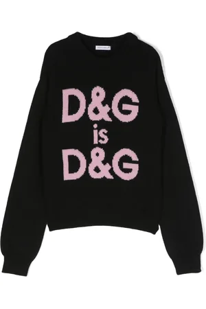 Dolce & Gabbana Logo-intarsia virgin-wool jumper