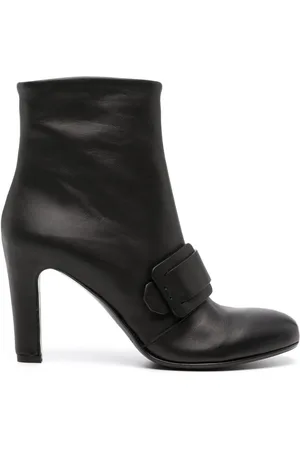 ROBERTO DEL CARLO 90mm buckle-detail leather boots