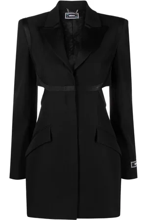 VERSACE Cut-out wool blazer