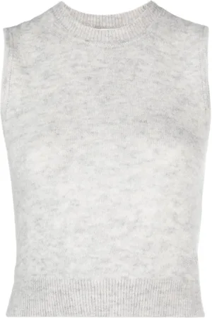 Isabel Marant M??lange-effect fine-knit vest
