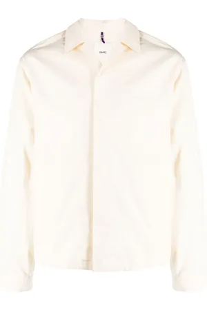 OAMC Logo-patch cotton shirt