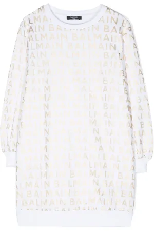 Balmain Logo-print sweatshirt dress