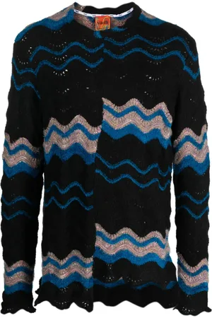 Vitelli Zigzag-print crew-neck jumper