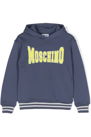 Moschino Logo-patch cotton hoodie