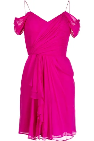 Costarellos Sandrelli silk georgette minidress