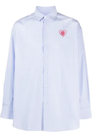 Family First Logo-embroidered striped cotton shirt