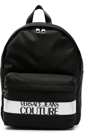 VERSACE Logo-print zip-up backpack